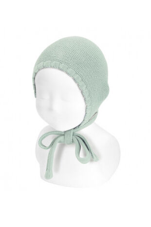 Condor sea green knitted bonnet