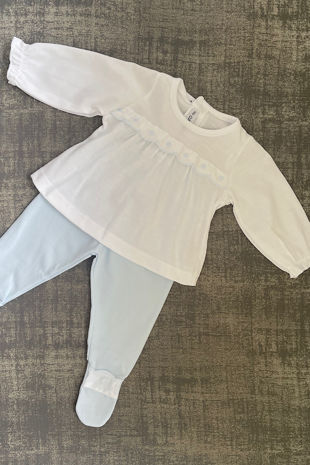Ophelia blue and white two piece set
