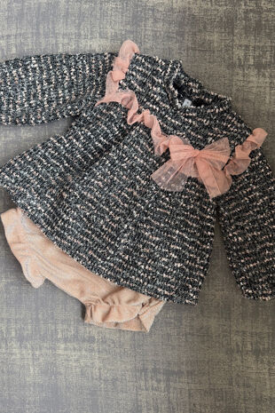 Calamaro grey tweed jam pants set