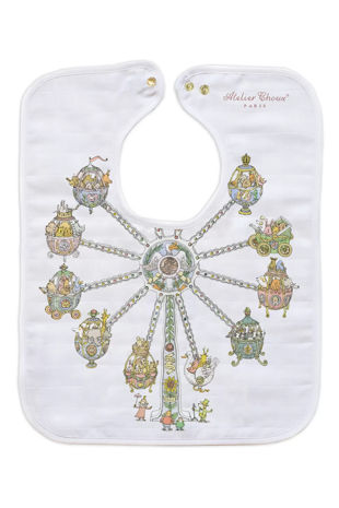 Atelier choux Paris Large bib - Ferris wheel