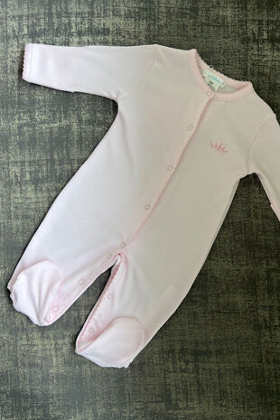 Lyda Baby pink crown babygrow