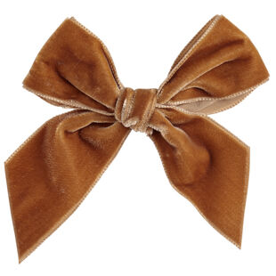 Condor cinnamon velvet hair bow