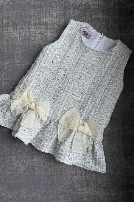 Phi silver tweed dress 