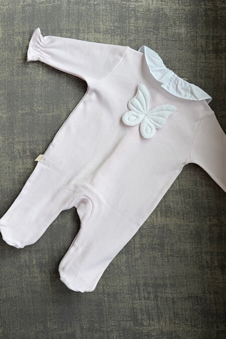 Baby Gi pink butterfly babygrow