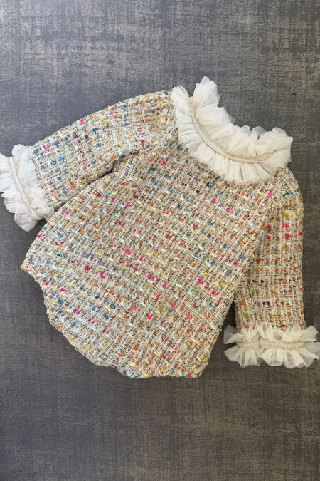 Naxos multi colour tweed romper 
