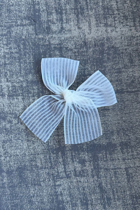 Condor pink organza hair bow-Copy