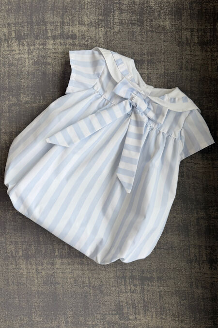 Puro Mimo blue striped romper 