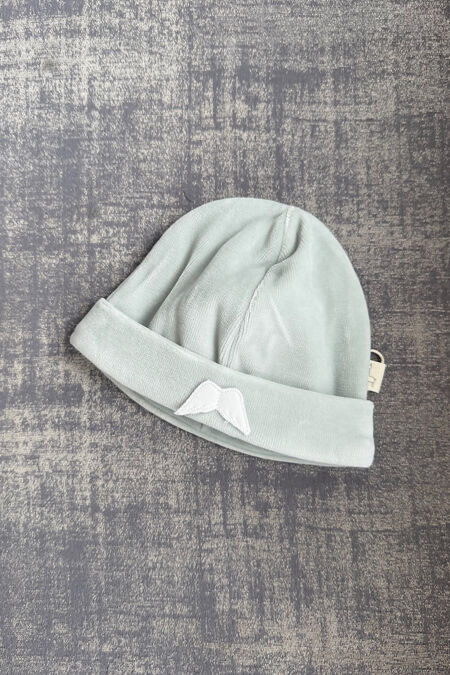 Baby Gi mint velour angel wing hat