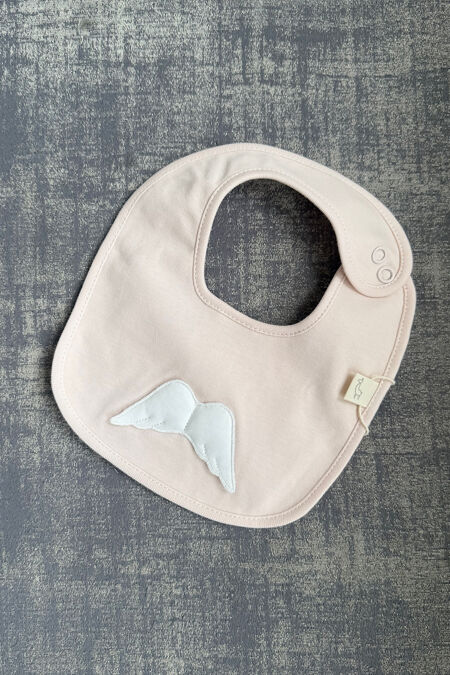 Baby Gi peach pink angel wing bib