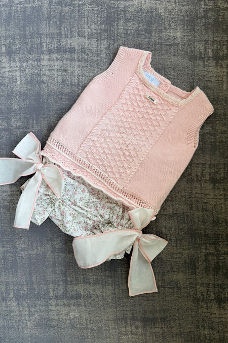 Foque floral knitted jam pants set