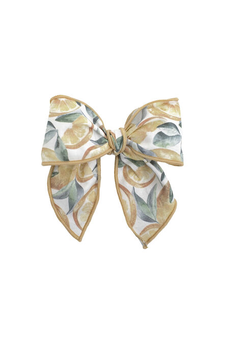 Calamaro lemon print hair clip