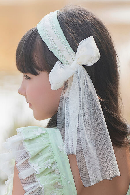 PRE ORDER Rochy mint tulle hairband