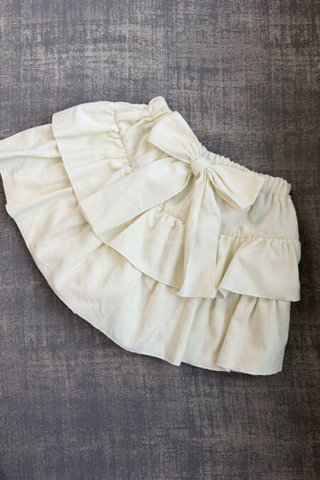Phi cream velvet skort FINAL SALE