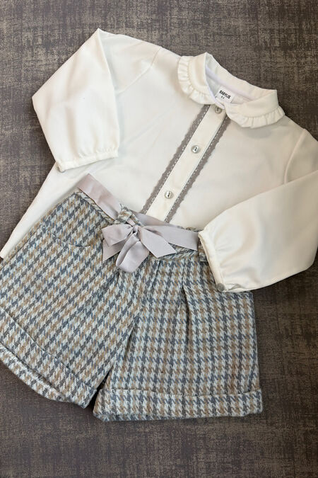 Babylis grey short and shirt set FINAL SALE