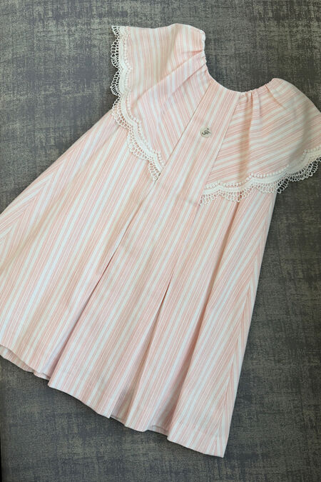 Foque pink striped dress