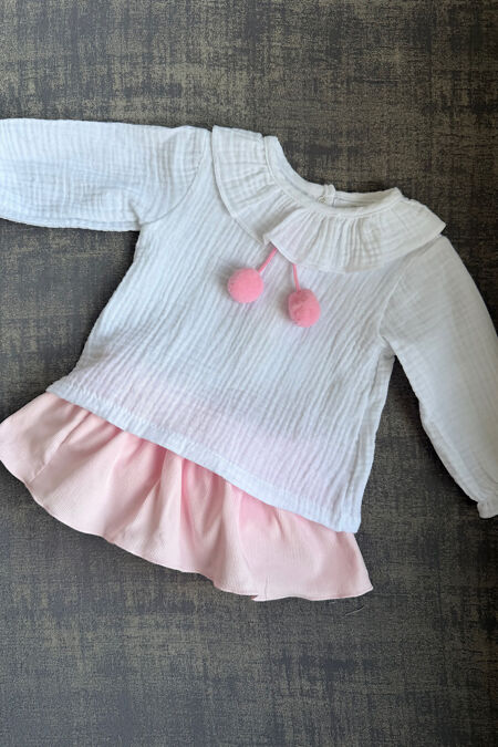 Rapife pink pom pom jam pants set