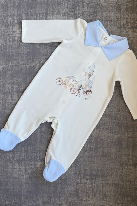 Jamiks blue castle babygrow