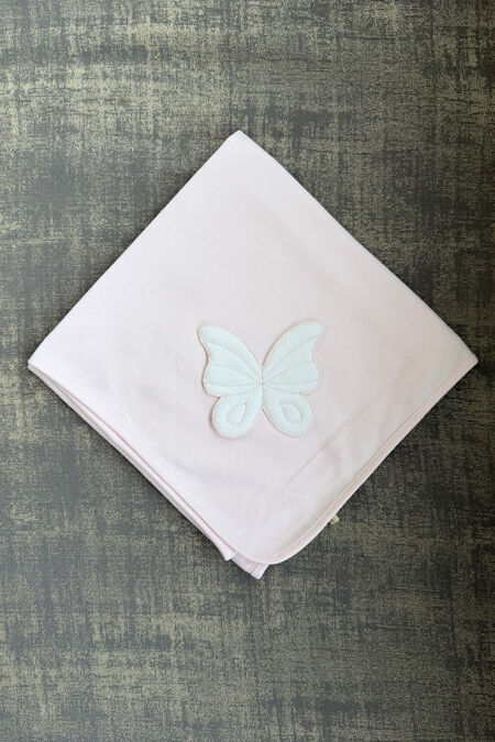 Baby Gi pink butterfly muslin