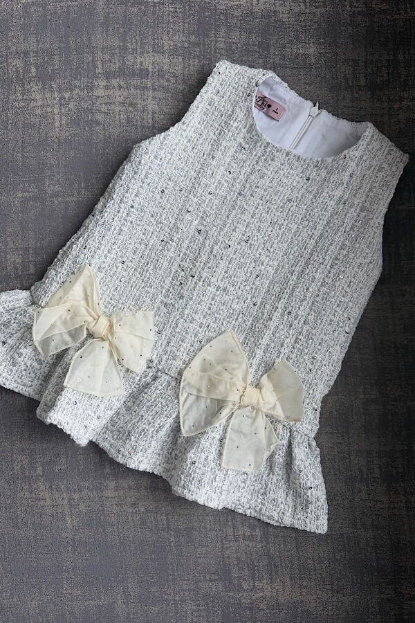 Phi silver tweed dress 