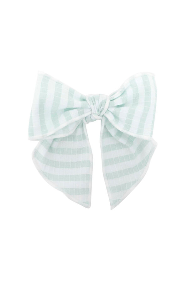 Calamaro mint stripe hair clip
