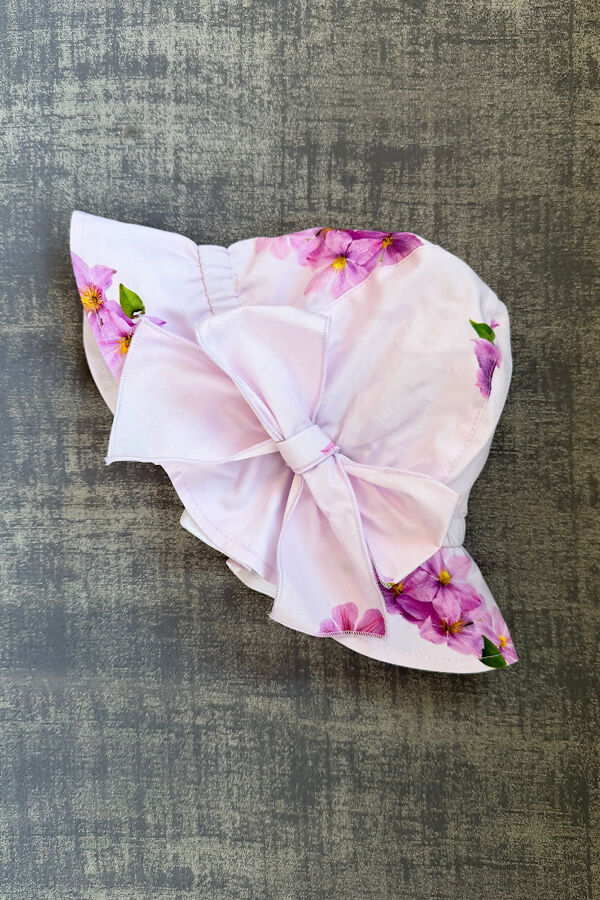 Phi lilac floral sun hat