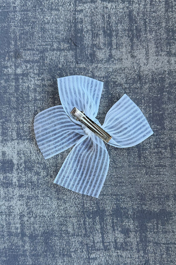 Condor pink organza hair bow-Copy