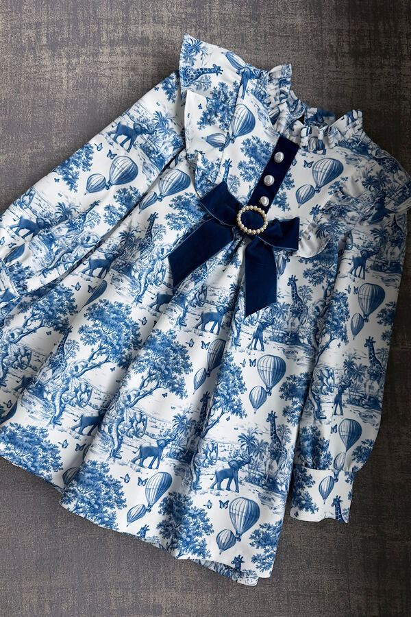 Rochy blue toile dress 