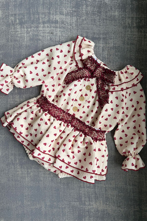 Rochy heart print jam pants set