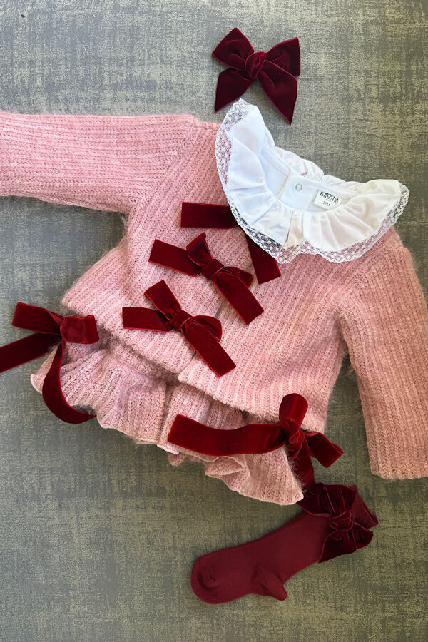 Phi pink cardigan and jam pants set