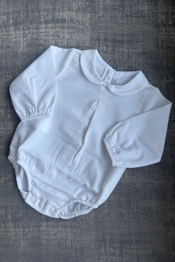 Calamaro boys white romper 