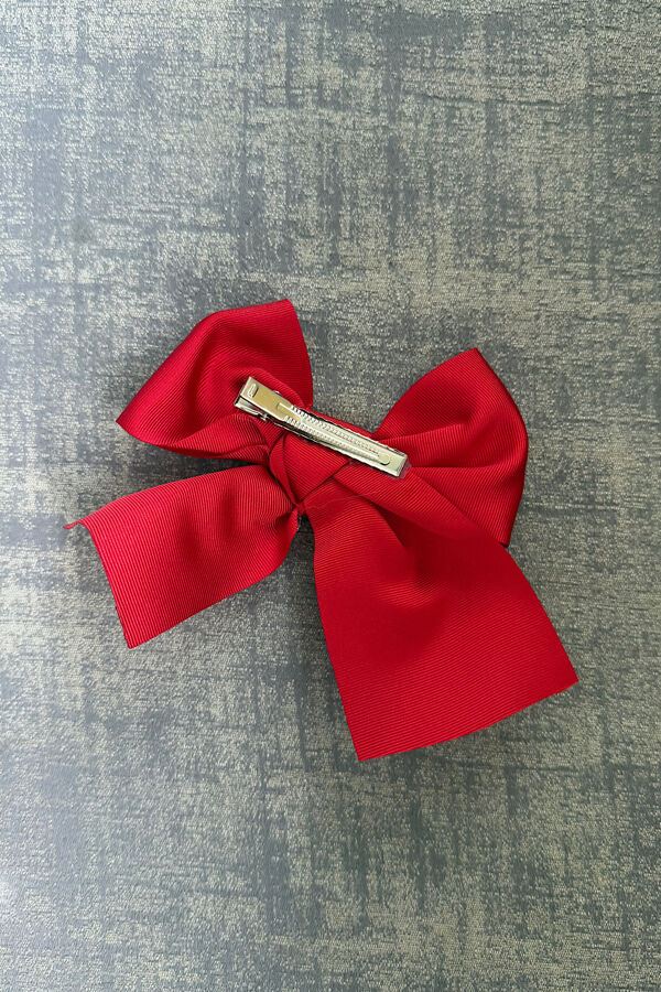 Condor red large grossgrain hair bow
