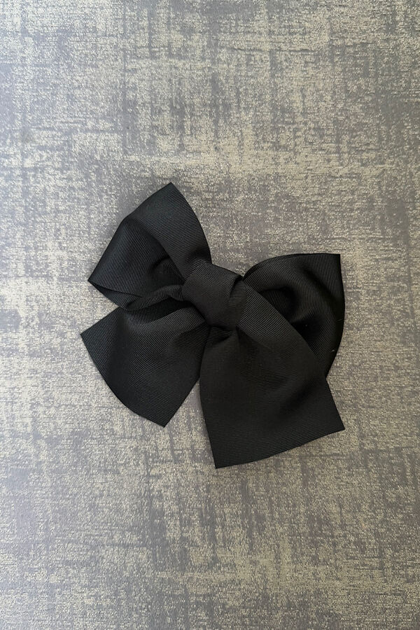 Condor black large grossgrain hair bow