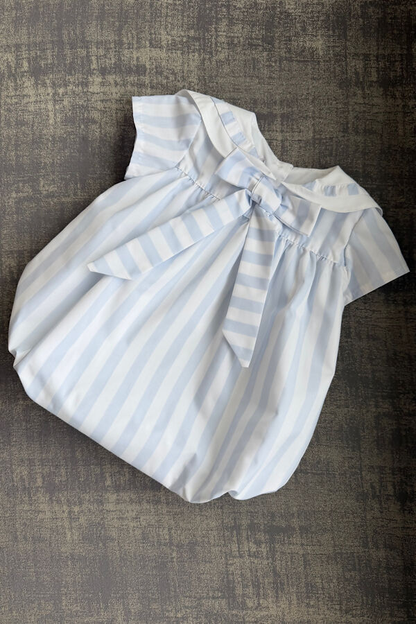 Puro Mimo blue striped romper 