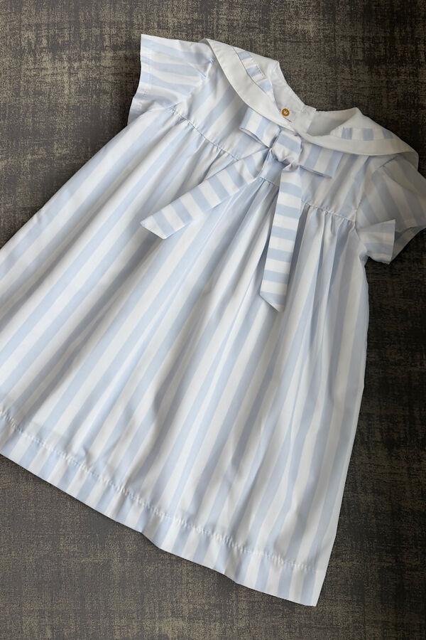Puro Mimo blue striped dress