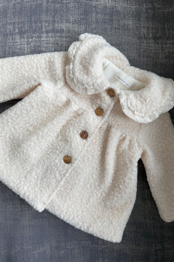 Valentina cream boucle coat