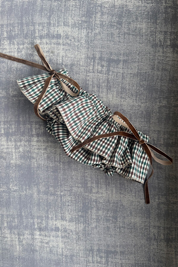 Phi brown and green check jam pant