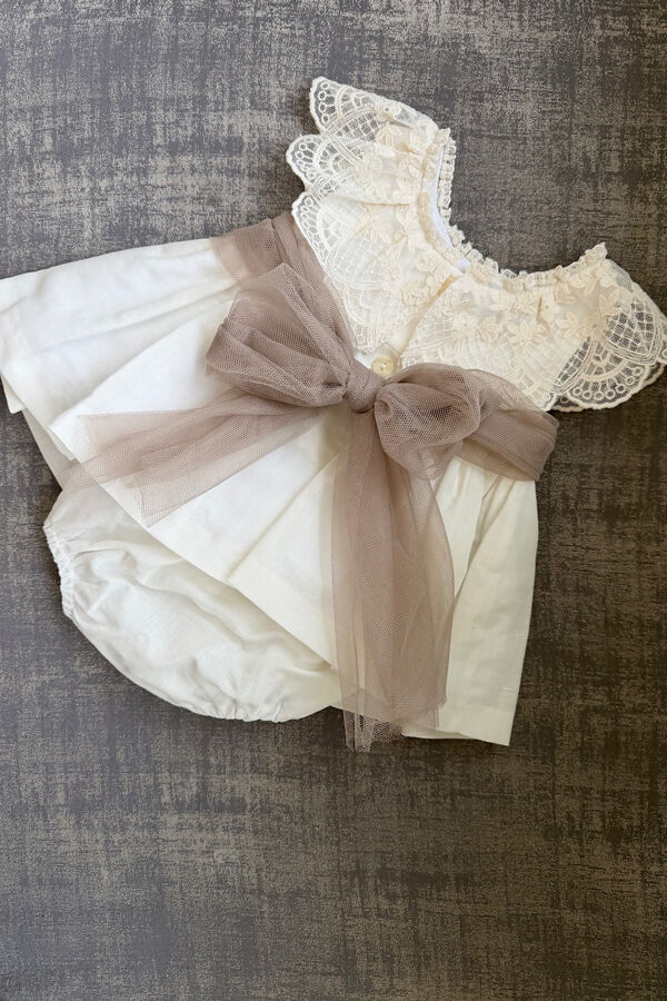 Foque lace collar dress and knickers 