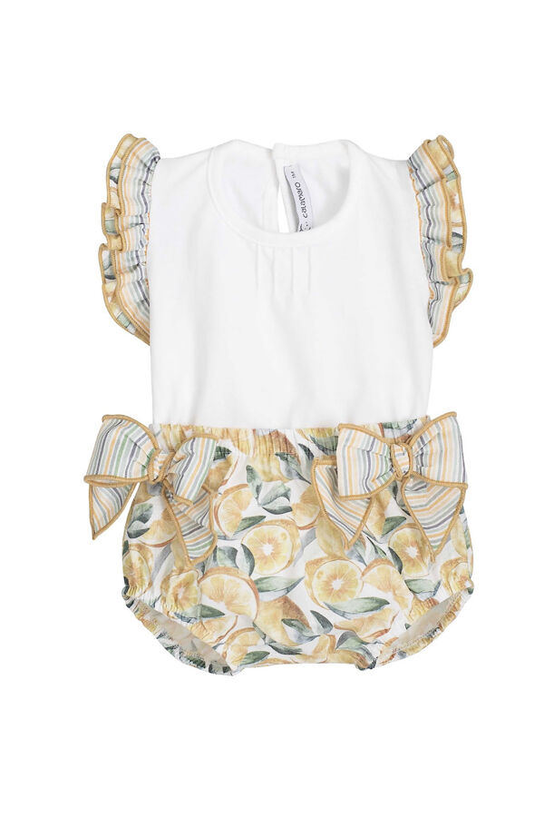 Calamaro lemon print jam pants set