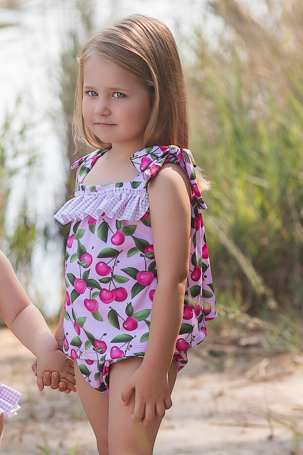 PRE ORDER Rochy cherry print beach set