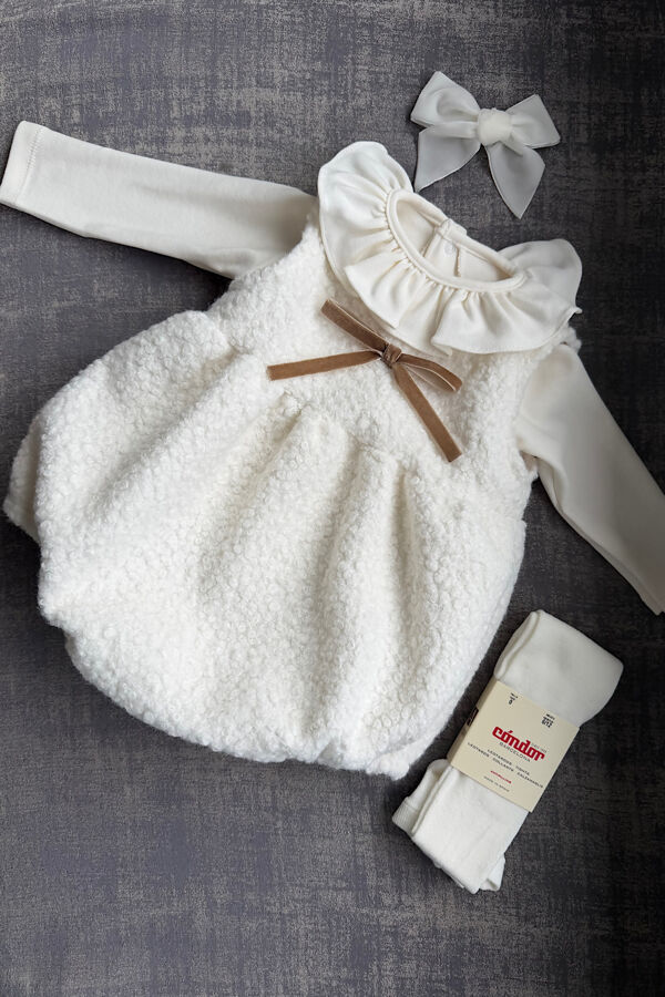 Puro Mimo Caitlin cream boucle romper