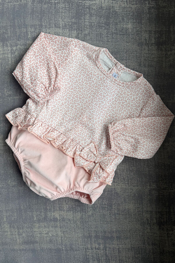 Calamaro nude pink romper 