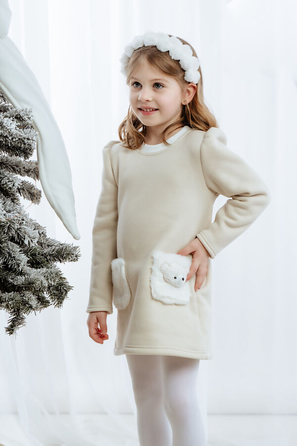 Jamiks cream bear dress