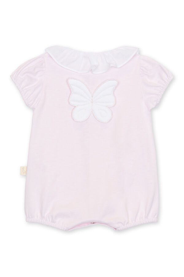 Baby Gi pink butterfly romper