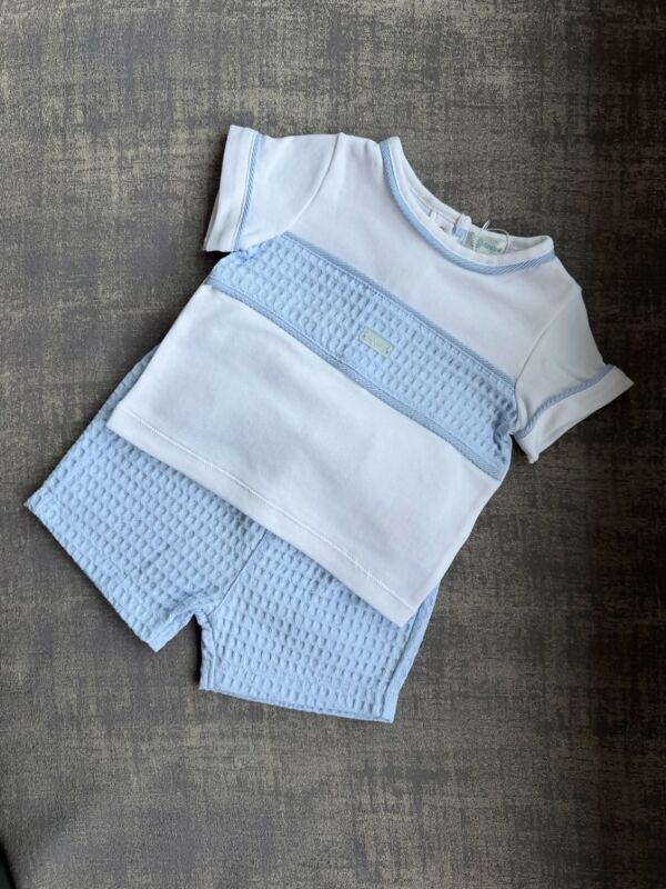 Mintini boys blue shorts set