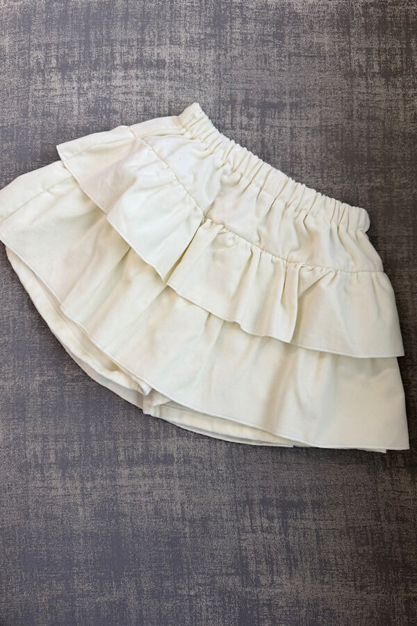 Phi cream velvet skort FINAL SALE