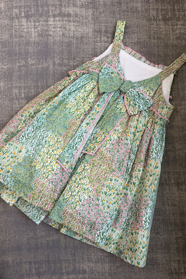 Yoedu green floral dress FINAL SALE