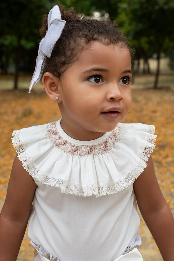 Naxos smocked top and jam pants set 