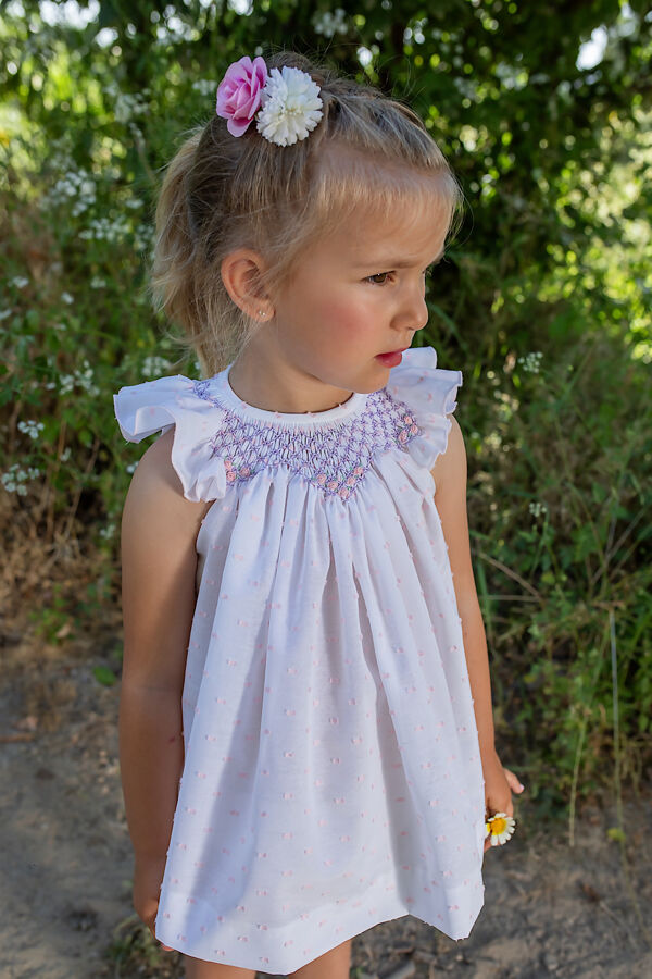 Naxos rose smocked top dress and knickers