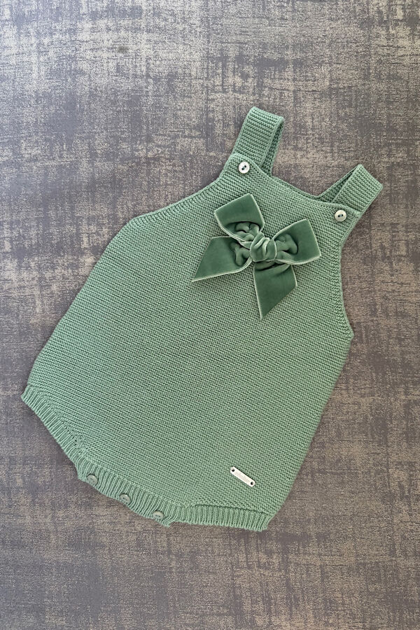 Condor sage bow romper
