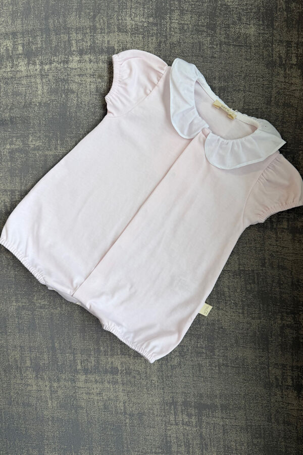 Baby Gi pink butterfly romper